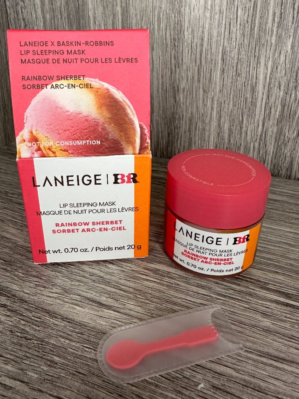 Laneige Lip Sleeping Mask- Baskin-Robbins Rainbow Sherbet **Limited Edition**